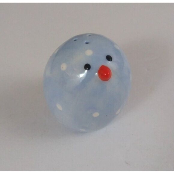 Tag Blue Polka Dot & Green Floral Spring Chicks 2" Salt & Pepper Shakers - Picture 2 of 13